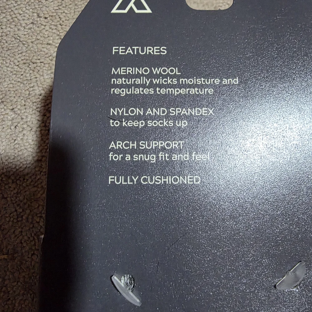 Alpine Design Merino Wool Hiker Socks 2-Pack Womens Medium 8-10 - Picture 5 of 8
